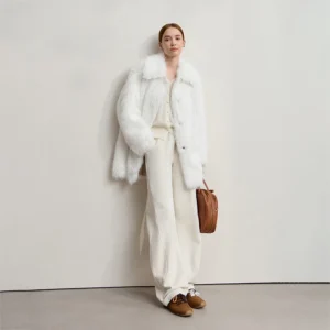 Winter Fur Coat 2025 Autumn New Turn-Down Collar Versatile Coat Woman Long Sleeves Loose Casual Women's Outerwear 12554008