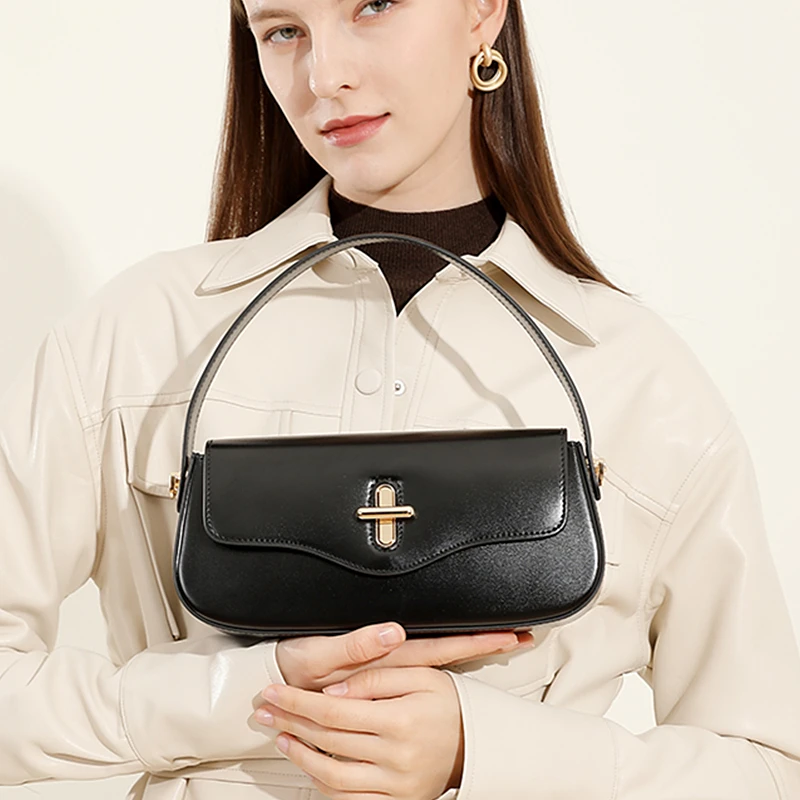 cowhide genuine leather tote shoulder bags for women 2025 luxury designer large capacity shopper work ladies handbags