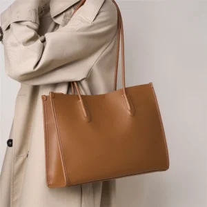 cowhide genuine leather large soft tote bags for women 2025 luxury designer shopper shoulder bags work ladies handbags