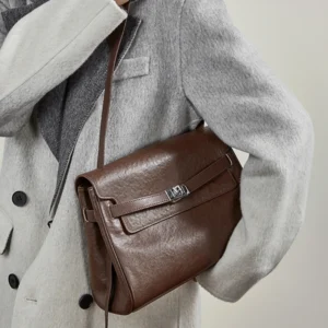 cowhide genuine leather large shoulder bags for women 2025 luxury designer work satchel flap crossbody ladies handbags