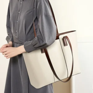 cowhide genuine leather large tote bags for women 2025 luxury designer office work shoulder bag shopper ladies handbags