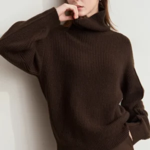 minimalism women's sweater 2025 winter new warm turtleneck sweater for woman pullover knit long sleeve top female 12424072