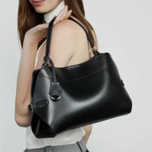 cowhide genuine leather handbags for women 2025 luxury designer office tote shell work ladies shoulder crossbody bags