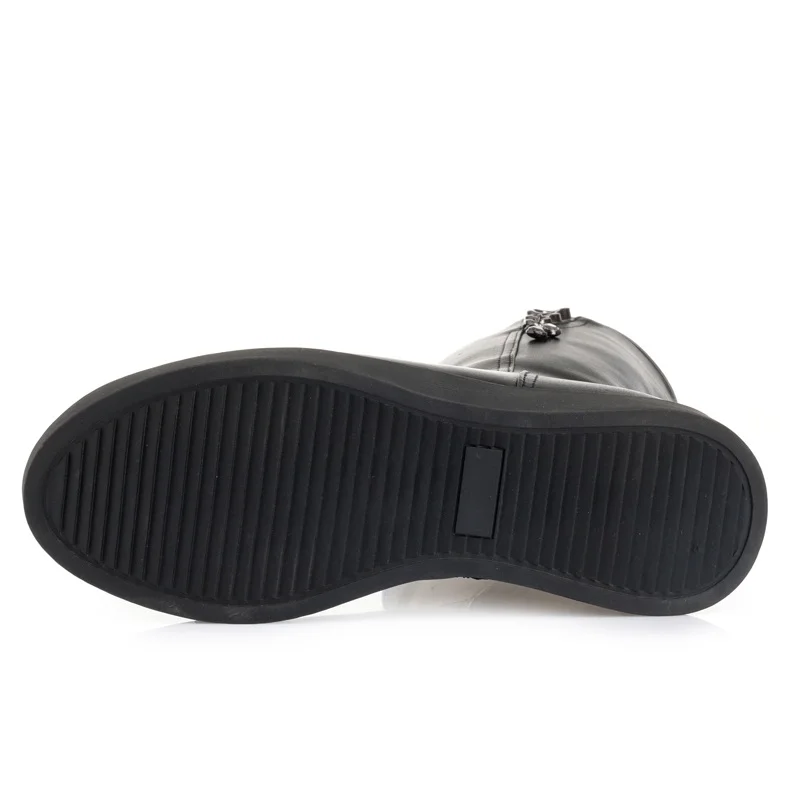 Big Size 35-43 Women Snow Boots Winter Thick Wool Warm Mid Calf Boots Women Fashion Soft Leather Low Wedge Cotton Boots - Image 5