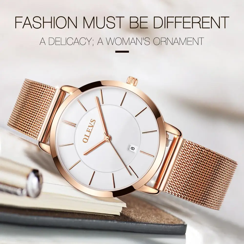 New Rose Gold White Women Watch Casual Quartz Watches Ladies Top Brand Female Wrist Watch Girl Clock - Image 3