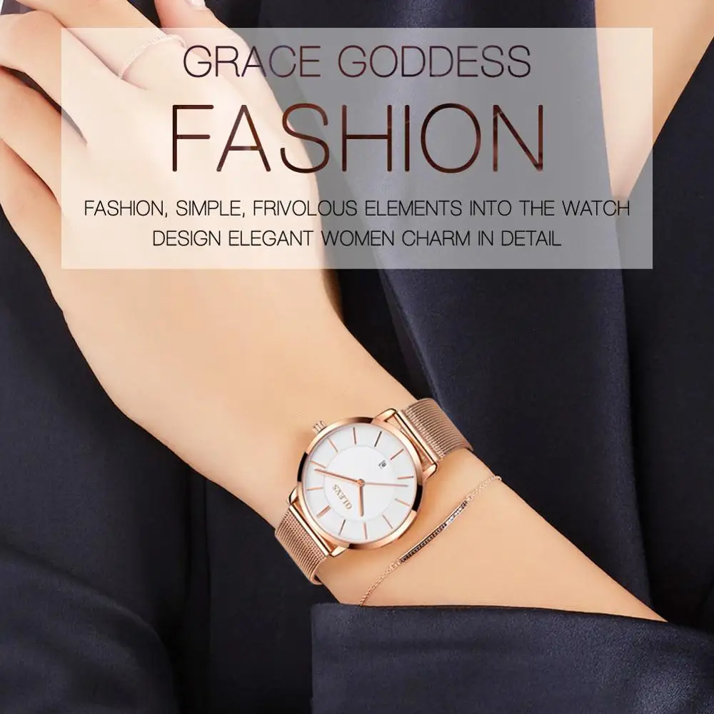 New Rose Gold White Women Watch Casual Quartz Watches Ladies Top Brand Female Wrist Watch Girl Clock - Image 2