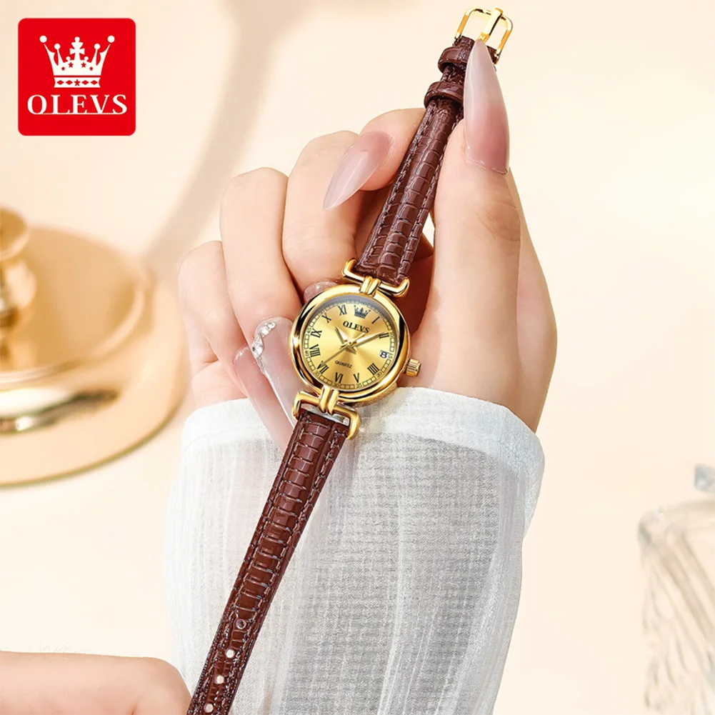 New Womens Watches Leather Strap Quartz Watch Waterproof Luminous Watches For Women Simple Fashion Original Reloj - Image 2