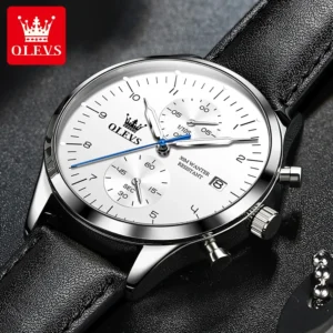 Men's Watches Top Brand Chronograph Quartz Watch for Men Waterproof Luminous Date Male Wristwatch Casual Luxury