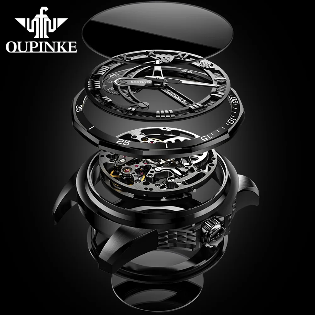 Men's Watch Original Brand Automatic Mechanical Wristwatch Waterproof Luminous Hollow movement Watches Luxury Men - Image 4