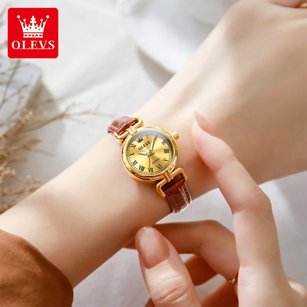 New Womens Watches Leather Strap Quartz Watch Waterproof Luminous Watches For Women Simple Fashion Original Reloj - Image 3
