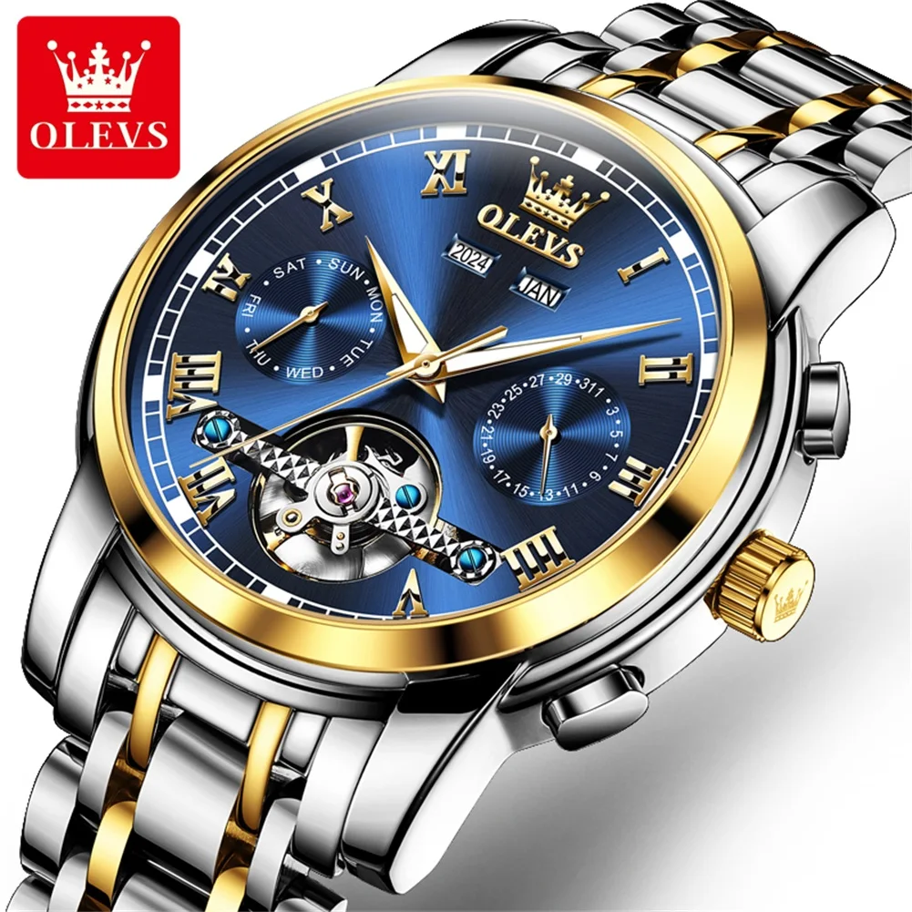 Men’s Watches Luxury Skeleton Automatic Mechanical Wrist Watch for Man
