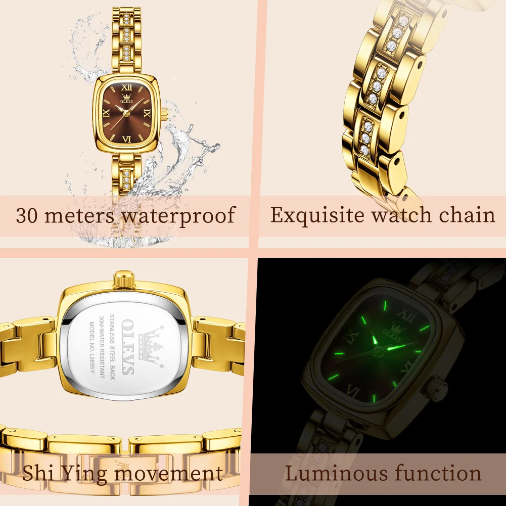 Women Watches Tonneau Quartz Watch Waterproof Luminous Ladies Watch For Woman Luxury Fashion Original Elegant New - Image 5