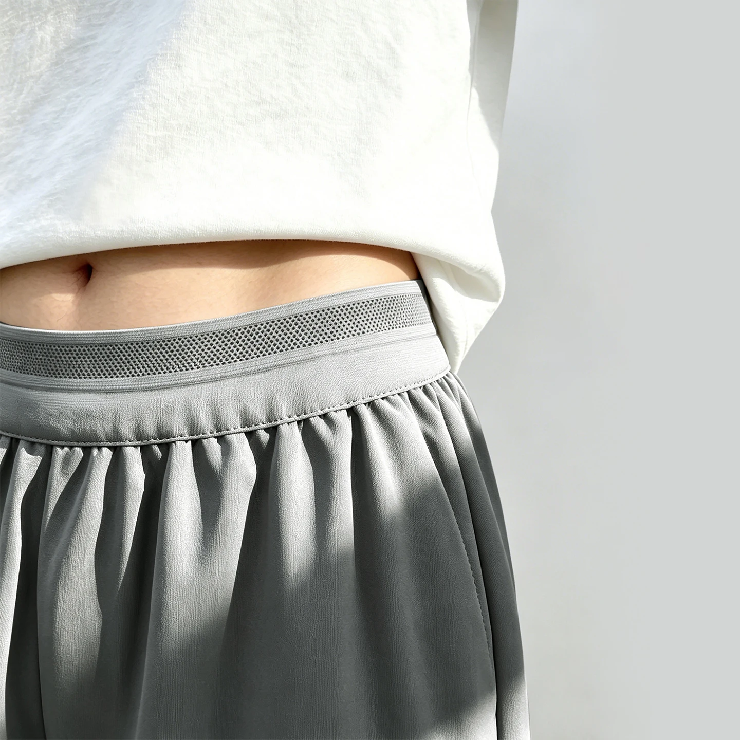 Women’s Shorts 2026 Summer New Cutout Elastic Waist Wide Leg Pants Loose Simple Office Casual Women's Clothing - Image 5