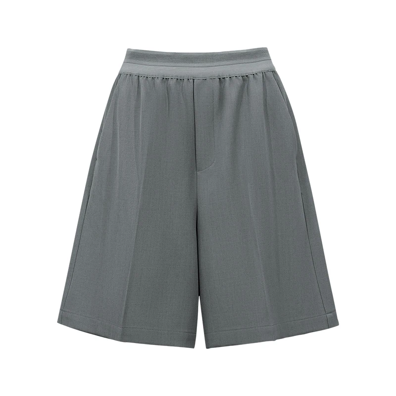 Women’s Shorts 2026 Summer New Cutout Elastic Waist Wide Leg Pants Loose Simple Office Casual Women's Clothing - Image 6