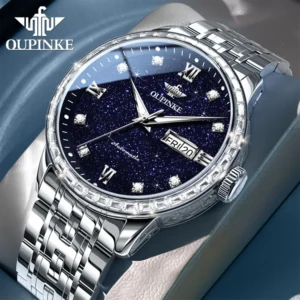 Mens Watch Luxury Original Brand Automatic Mechanical Watches For Man Waterproof Luminous Week Date Watch Gifts Box