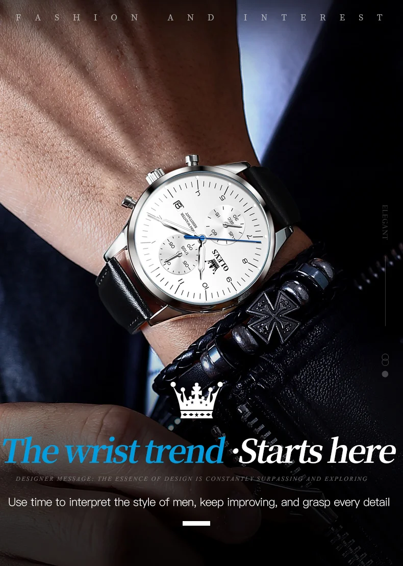 Men's Watches Top Brand Chronograph Quartz Watch for Men Waterproof Luminous Date Male Wristwatch Casual Luxury - Image 6